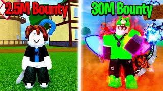 I Reached 30 MILLION Bounty in One Video (Blox Fruits)