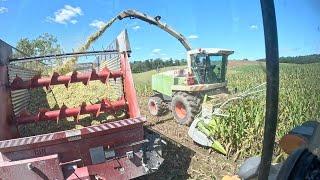 Filling a 16x60ft silo with corn silage