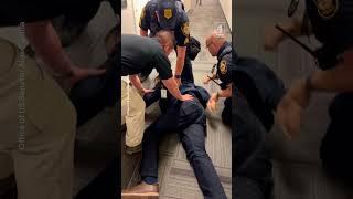 Senator removed from press conference