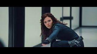 Black Widow (Natalia Romanova)invading Hammer Tech. facility. Movie : Iron Man (2010) ACTION SCENE