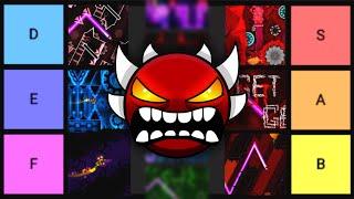 The Most Biased Extreme Demon Tier List of All Time