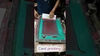 New design card printing #manualscreenprinting #printing #screenprinting #printingpress #trending