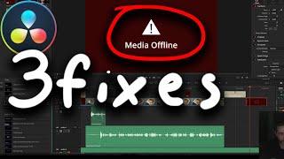 Easily Fix Media Offline errors in Davinci Resolve 16, 17, 18 and 19