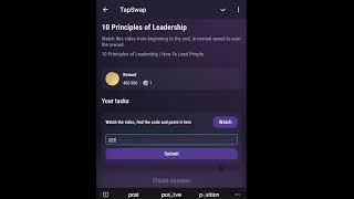 10 Principles of Leadership | TAPSWAP CODE | 10 Principles of Leadership | How To Lead People