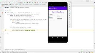 Radio Button Demo   Android Kotlin