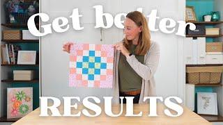 Checkered Garden quilt block | Tips for pressing & accuracy