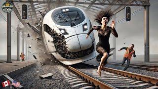 145 SHOCKING Train Collisions & Mistakes Caught on Camera | Idiots in Cars | Best Of 2025