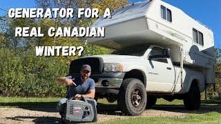 Why YOU Should Get a Generator for REAL Canadian Winters Living In a Truck Camper/Van