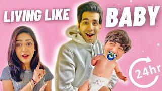 LIVING LIKE BABY FOR 24 HOURS | Rimorav Vlogs