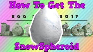 How to Get The SnowSpheroid | Roblox Egg Hunt 2017 The Lost Eggs