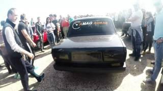 Drag-racing в Мариуполе. Старый аэропорт. Ваз 2107 амаг. Три призовых места