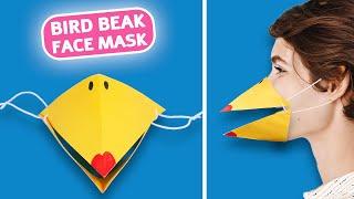 How to make Bird Beak Face Mask