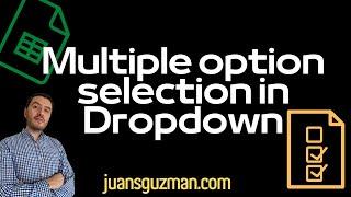 Multiple option selection Dropdown in Google SHEETS