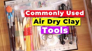 Super Light Air Dry Clay - Common Tools