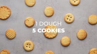 1 Dough, 5 Butter Cookies Ideas | Recipe by Teka