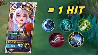 LAYLA WITH FULL DAMAGE BUILD IS REALLY BROKEEEN!! BEST 1 HIT BULD 2025! - MLBB