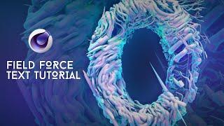 Tutorial: Field Force Text C4D R21 + Download by Qehzy