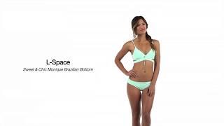 L-Space Sweet & Chic Monique Brazilian Bikini Bottom | SwimOutlet.com