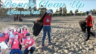 BEACH CLEAN UP  at Marina seaside|zhel mhar|