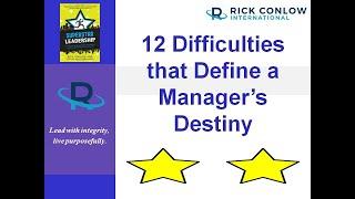 12 Difficulties That Define a Manager's Destiny-Leadership Training