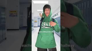 When the teacher sees you wearing your hood
