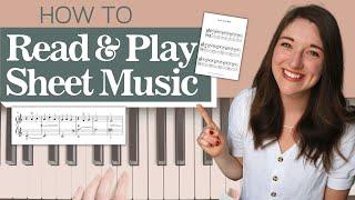 How to Read & Play Piano SHEET Music (STEP-BY-STEP Explanation for Beginners!)