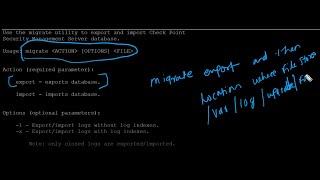 How To Take Check Point Smart Management Server Migrate Export