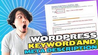 How to Add Keywords in wordpress website | How to Add Meta Descriptions in WordPress