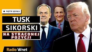 Piotr Semka: Gorzkie dni dla Sikorskiego i Tuska. Wychodzą ich lekceważące słowa wobec Trumpa