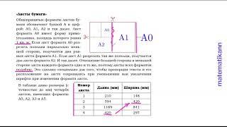 ОГЭ Задачи про листы бумаги. Разобрали все виды. ⬇️