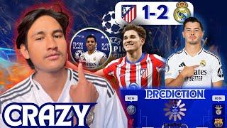 REAL MADRID VS ATLETICO MADRID CRAZY GOAL,psg vs Liverpool & Barcelona vs BENIFICA MATCH PREDICTION