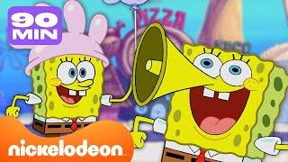 Губка Боб | Все места в Бикини Боттом! 90-минутная подборка | Nickelodeon Cyrillic