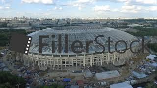 Reconstruction of Moscow Luzhniki Stadium, aerial view