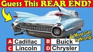 Can You Guess 20 Vintage Cars from Their Rear Ends? Start Now...