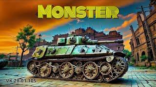 Monster - VK 28 01 105 - [World of Tanks] WoT gameplay