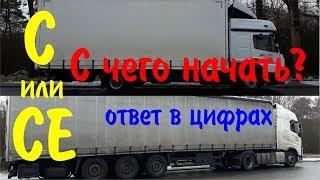 Категория С или СЕ для работы в Европе. Самый точный ответ для тех, кто еще перед выбором