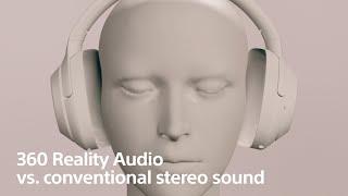 360 Reality Audio vs. conventional stereo audio​