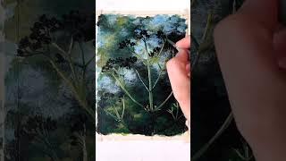 Dandelion Branches #flowerart #painting