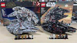 LEGO Star Wars Millennium Falcon 75257 vs The Dark Falcon 75389 Comparison!