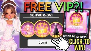 FREE VIP GAMES FOR VIP IN DRESS TO IMPRESS?! | Roblox Dress To Impress