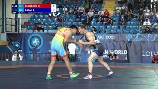 Round 3 GR - 62 kg: N. NURBEKOV (KAZ) v. E. BASAR (TUR)