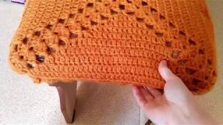 Накидка для табурета любого размера Вязание крючком Crochet case | any size - jny crochet