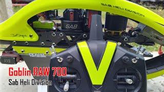 The new  Goblin RAW 700 size by SAB Heli Division