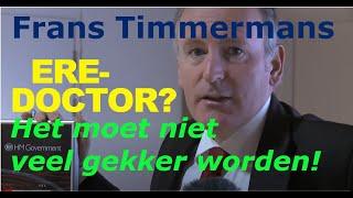 'OVERWELDIGEND BEWIJS' (van het onbenul van staatssecretaris Timmermans)