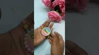 How to make Easy & Colourful Rakhi at home/DIY Name Rakhi/Rakhi making #shorts #rakhi #rakhispecial