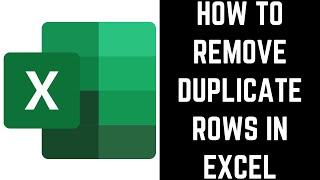 How to Remove Duplicate Rows in Excel