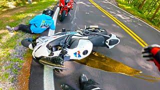 EXPENSIVE BIKES FALL TO PIECES - CRAZY and EPIC Motorcycle Moments - Ep. 591