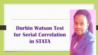 Testing for serial correlation using the Durbin Watson Test-STATA