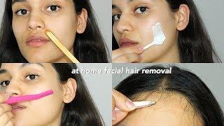 EASY & AT HOME facial hair removal // waxing, shaving, bleaching, tweezing