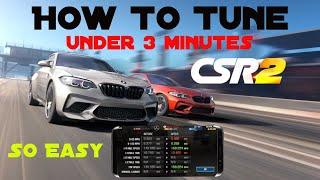 CSR 2 - HOW TO TUNE ANY CAR | Under 3 Minutes